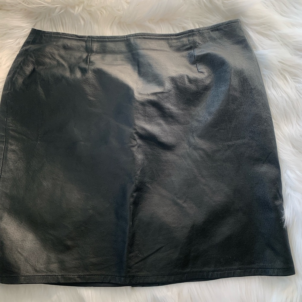 Black Leather Skirt